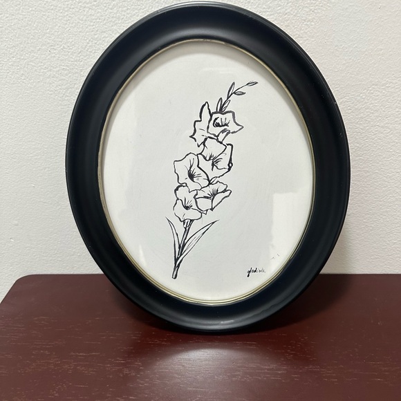 Other - Framed Gladiola Sketch